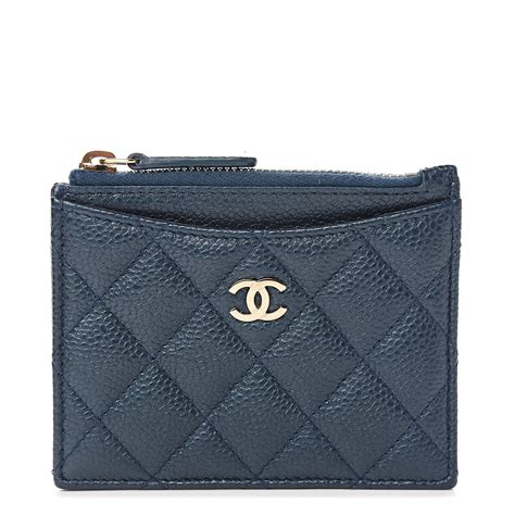 chanel card case with chain|chanel zipper card case.